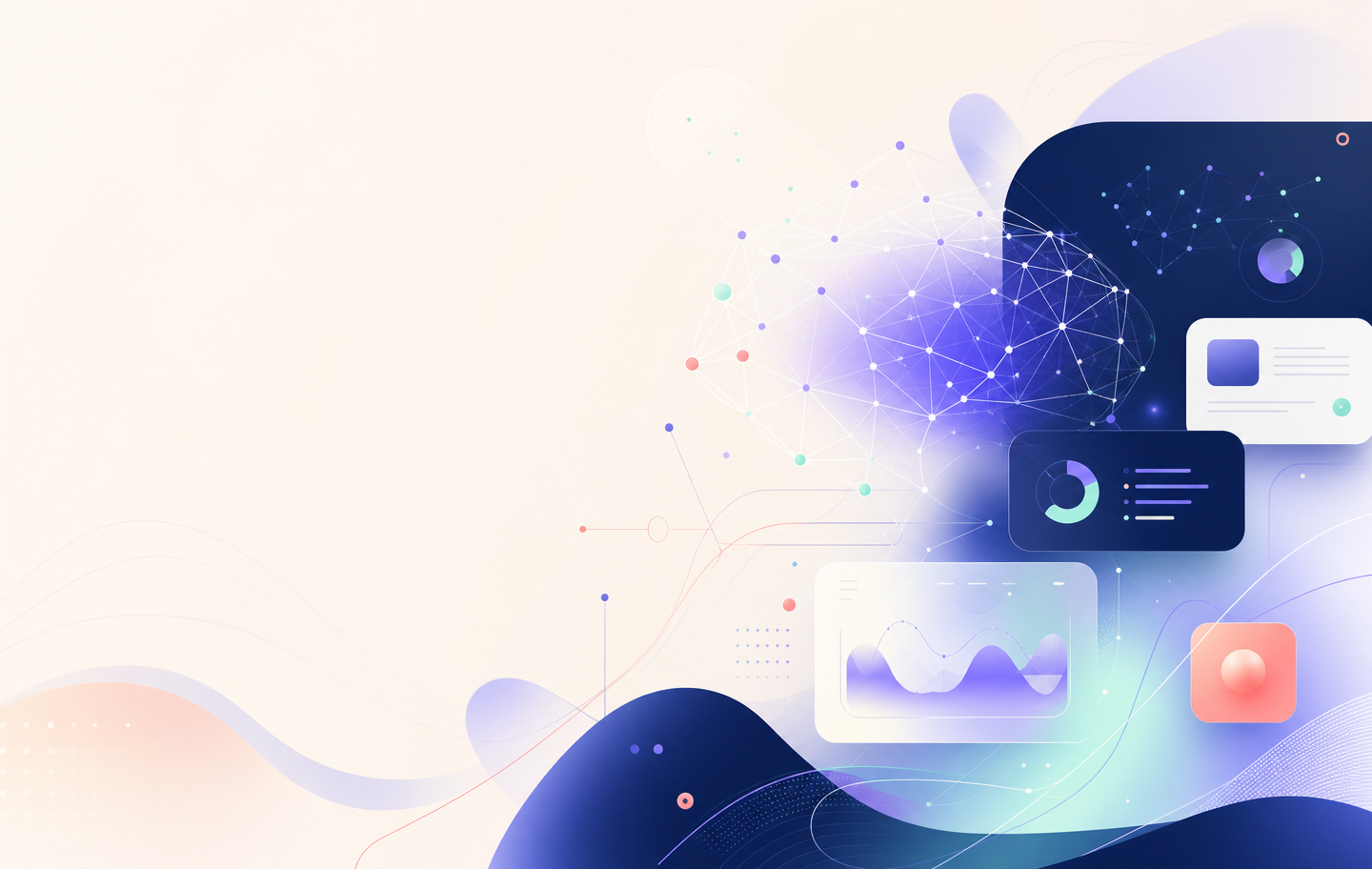 Ilustración abstracta de tecnología y automatización